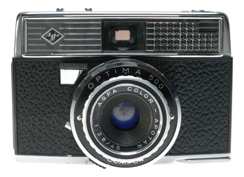 Agfa Optima 500 35mm Film Camera Color-Apotar 1:2.8/45 Early Model