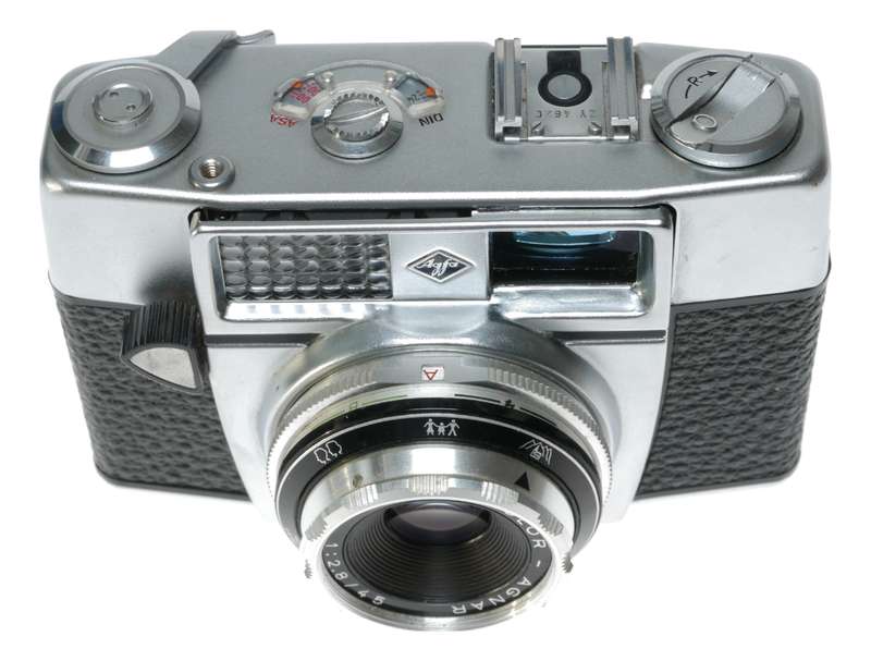 Agfa Optima 1a 35mm Film Camera Color-Agnar 1:2.8/45