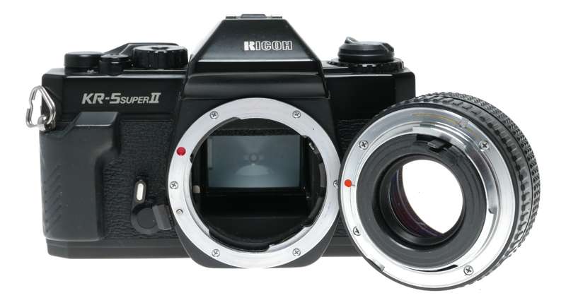 Ricoh KR-5 Super II 35mm Film SLR Camera Rikenon 1.7/50