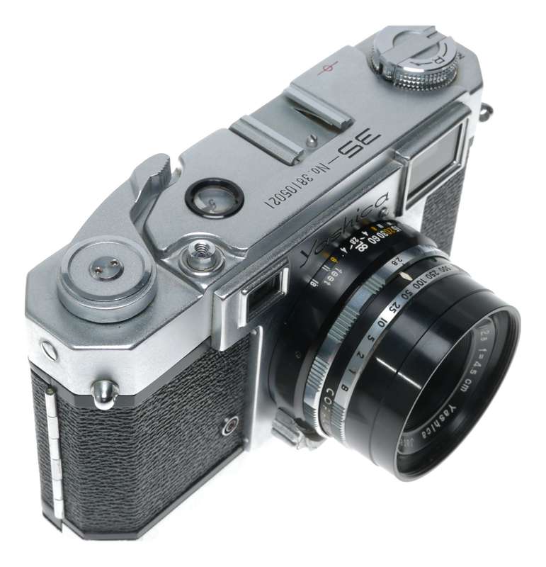 Yashica 35 Rangefinder Film Camera Yashinon 1:2.8 f=4.5cm Rare
