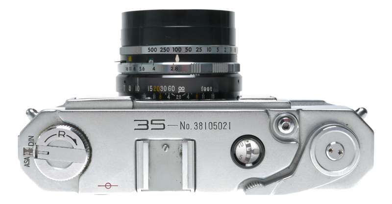 Yashica 35 Rangefinder Film Camera Yashinon 1:2.8 f=4.5cm Rare