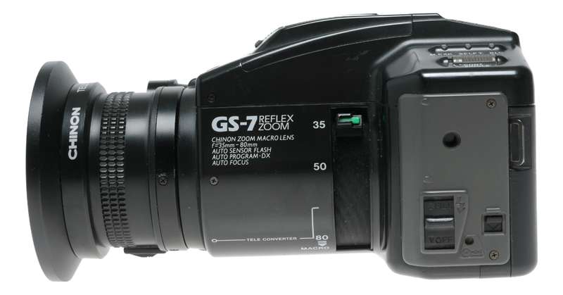 Chinon GS-7 Reflex Zoom Genesis 35mm Film Camera X1.3 Teleconverter