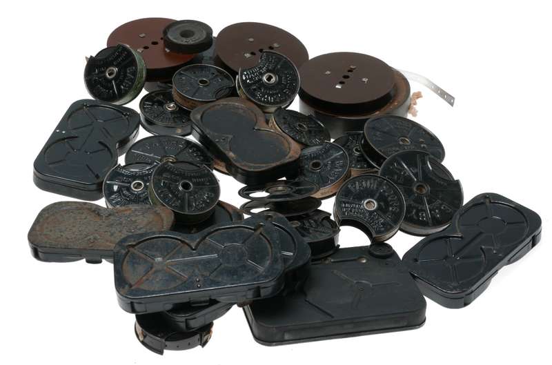 Pathescope Baby Cine Movie Camera 9.5mm Film Reels Spools Magazines