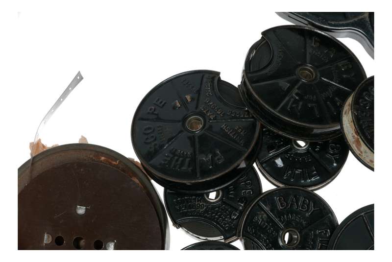 Pathescope Baby Cine Movie Camera 9.5mm Film Reels Spools Magazines