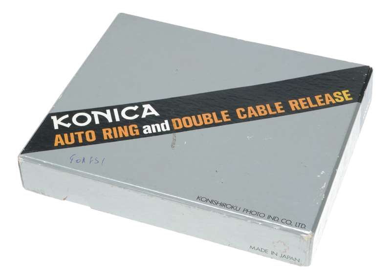 Konica Film Auto Ring Camera Double Shutter Aperture Cable Release