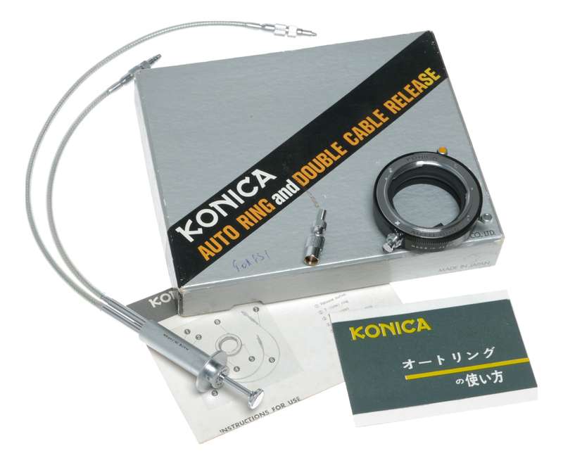 Konica Film Auto Ring Camera Double Shutter Aperture Cable Release
