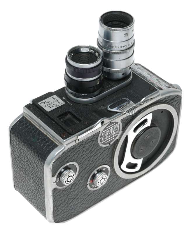 Bolex Paillard B8 Double 8mm Film Movie Camera Kinotar 1.9/13