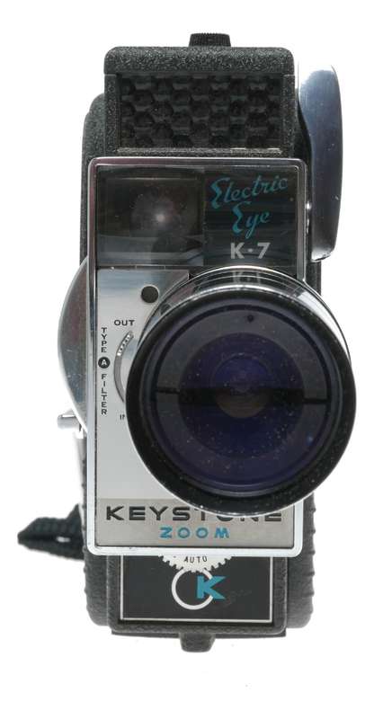 Keystone K-7 Zoom 8mm Film Electric Eye Movie Camera Manual Case