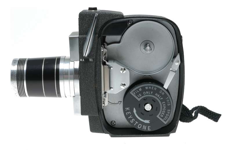 Keystone K-7 Zoom 8mm Film Electric Eye Movie Camera Manual Case