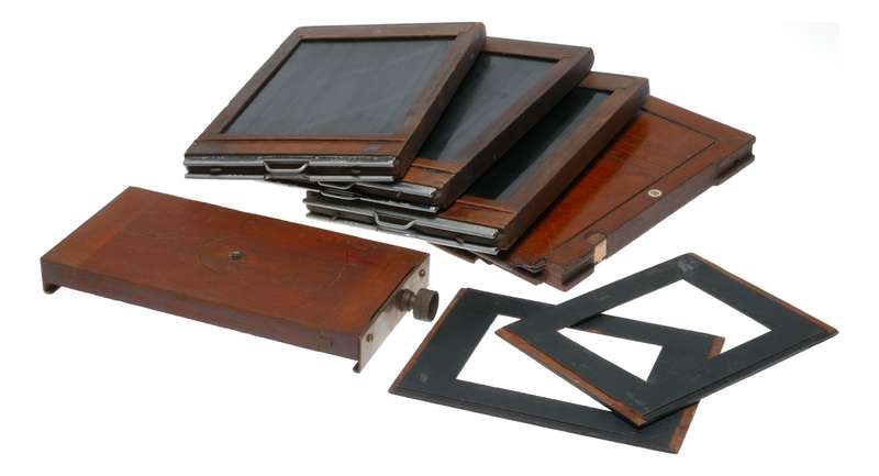 Kodak 5x7 View Wood Camera Film Plateholders Base Extension
