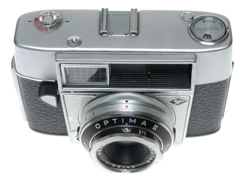 Agfa Optima II 35mm Film Camera Color Apotar 2.8/45 Agfamatic