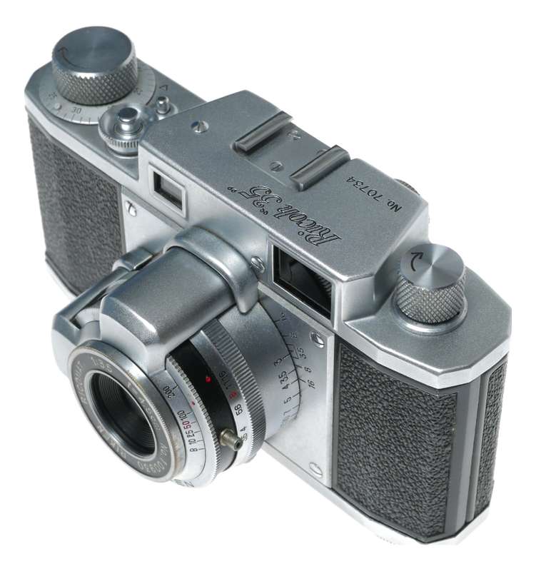 Ricoh Riken 35 Rangefinder Film Camera Ricomat 1:3.5 f=4.5cm