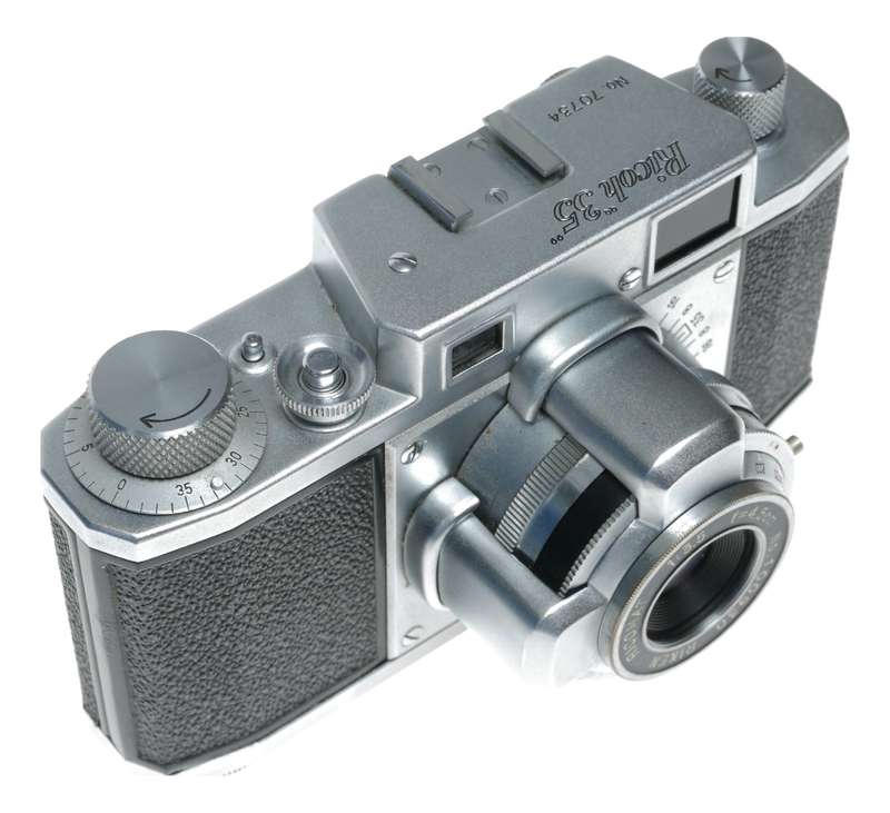 Ricoh Riken 35 Rangefinder Film Camera Ricomat 1:3.5 f=4.5cm