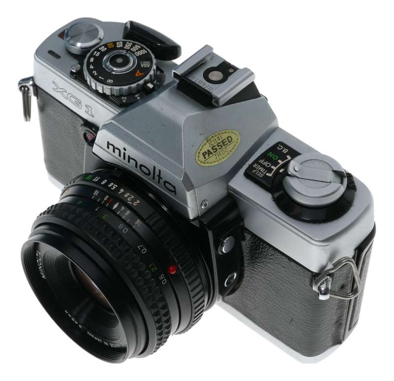Minolta XG1 35mm Film SLR Camera MD Rokkor 1:2/45