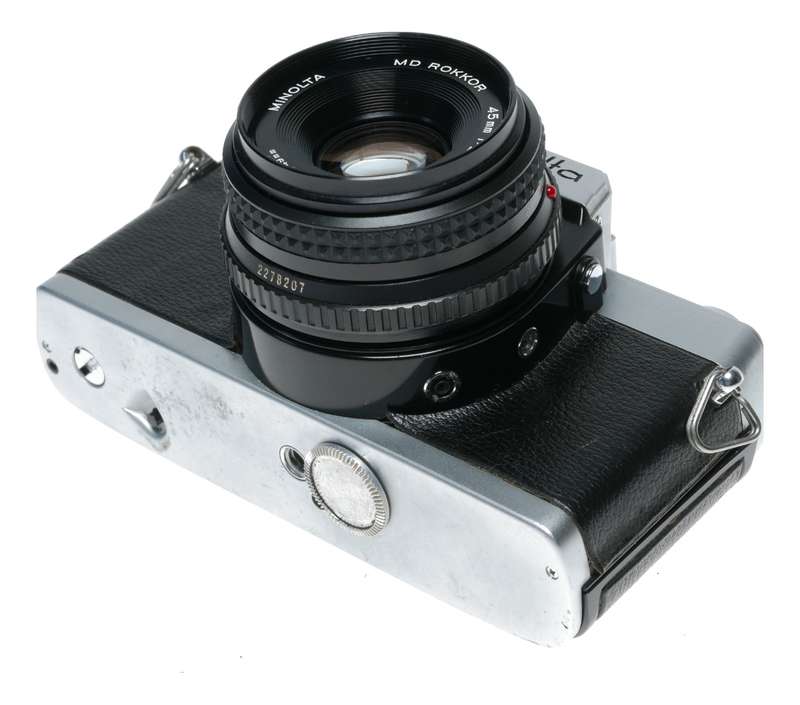 Minolta XG1 35mm Film SLR Camera MD Rokkor 1:2/45
