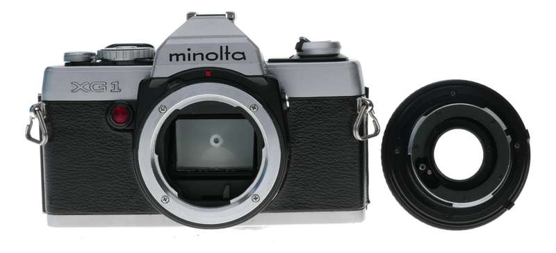 Minolta XG1 35mm Film SLR Camera MD Rokkor 1:2/45