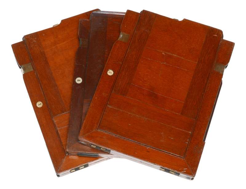 Vintage Wood Large Format Folding Camera Film Plate Holders