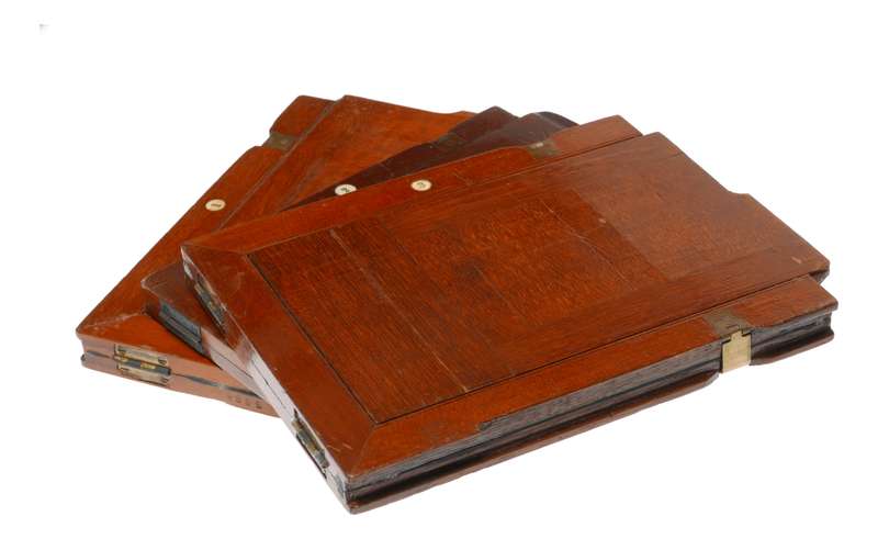 Vintage Wood Large Format Folding Camera Film Plate Holders