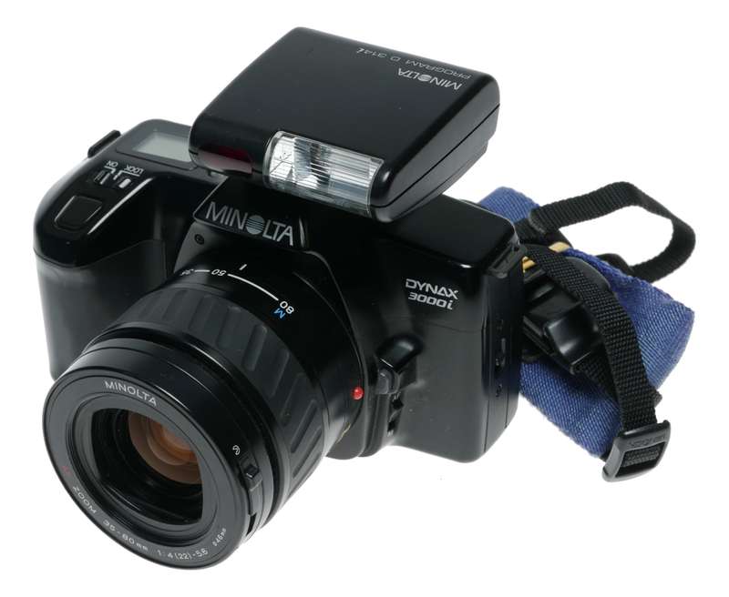 Minolta Dynax 3000i 35mm Film SLR Camera D314i Flash
