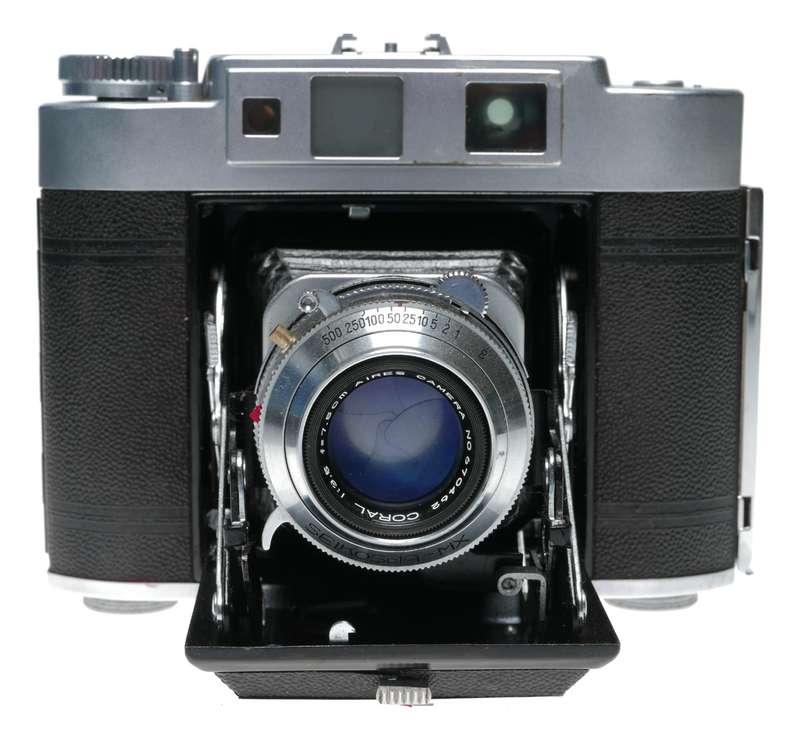 Aires Viceroy Dual Format Film Folding Camera Coral 1:3.5 f=7.5cm