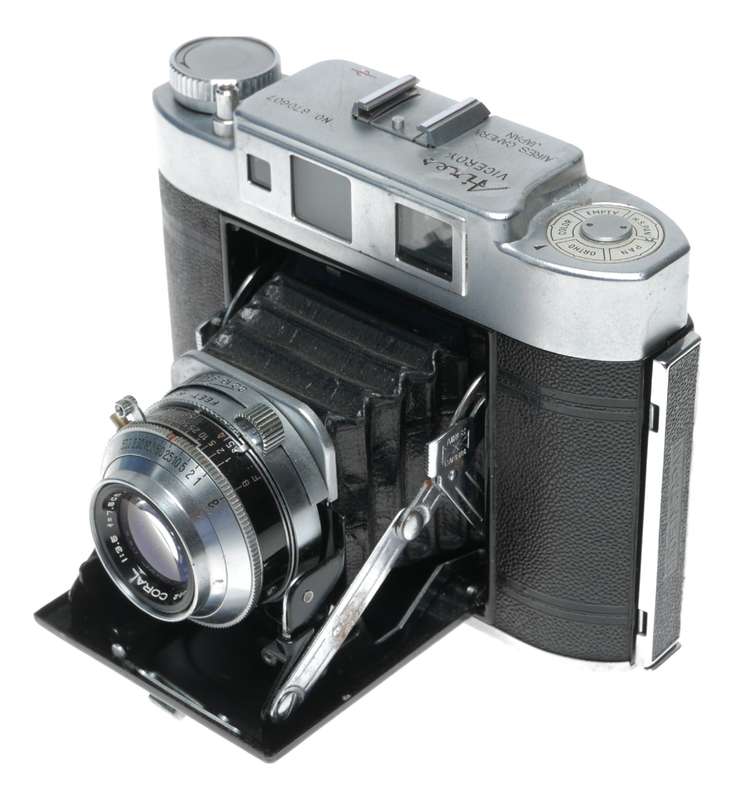 Aires Viceroy Dual Format Film Folding Camera Coral 1:3.5 f=7.5cm