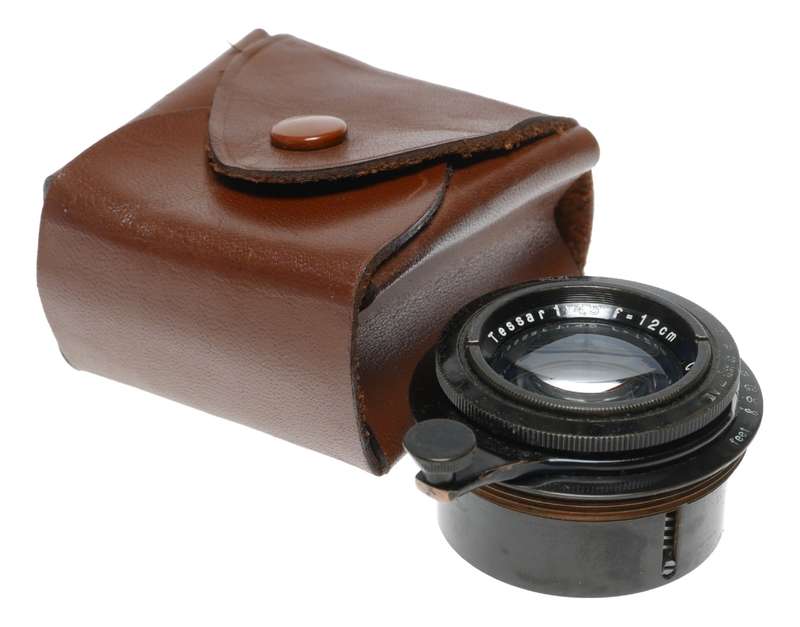 Carl Zeiss Jena Tessar 1:4.5 f=12cm Large Format Camera Brass Lens