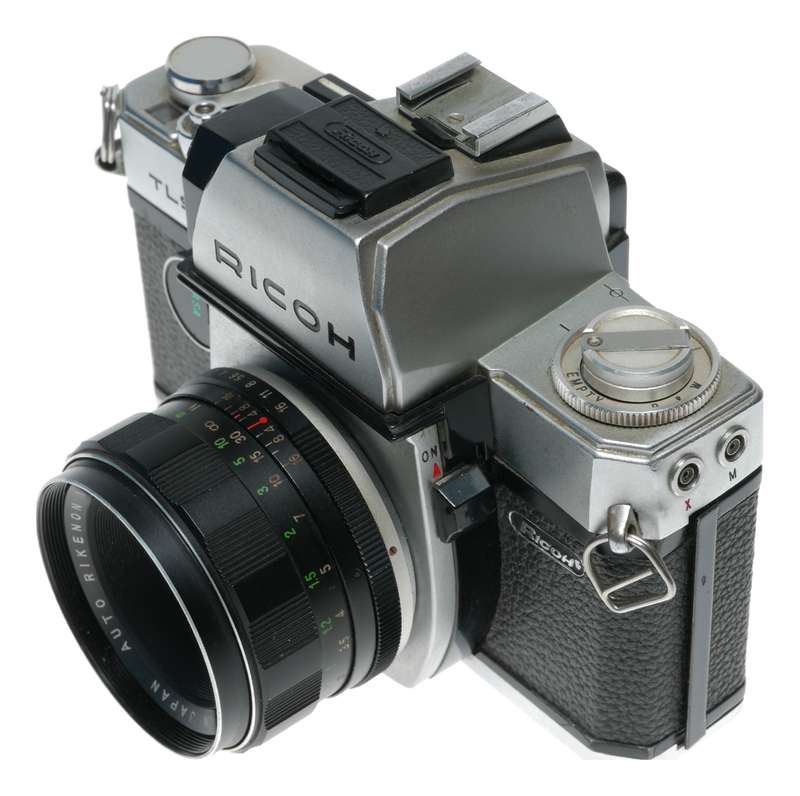 Ricoh TLS 401 35mm Film SLR Camera Auto Rikenon 1.7/50