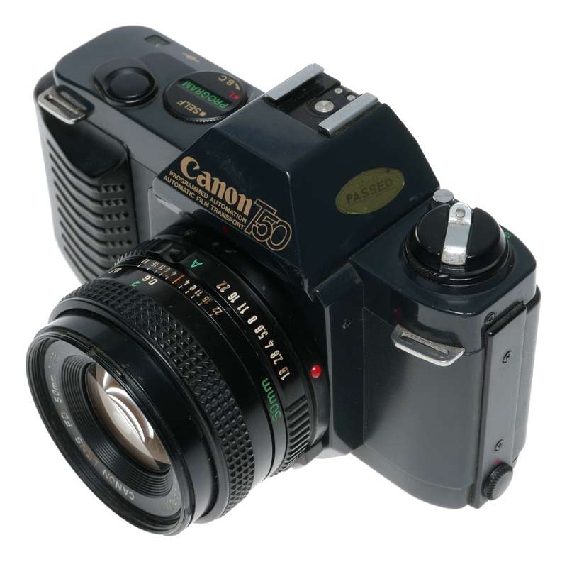 Canon T50 35mm SLR Film Camera MD 1.8/50