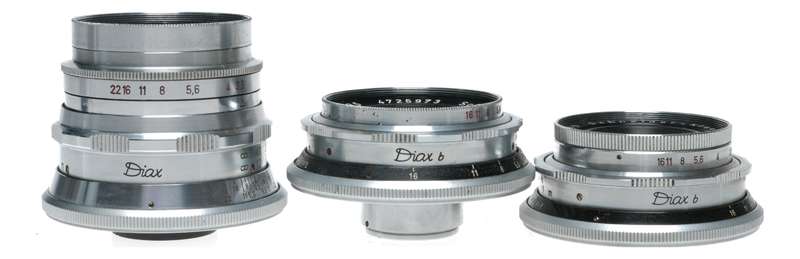Diax IIb Film Camera Xenar 2.8/50 Xenagon 3.5/35 Tele 3.5/90