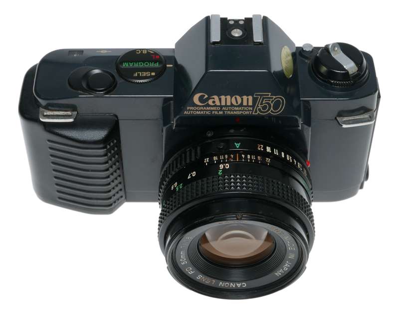 Canon T50 35mm SLR Film Camera MD 1.8/50