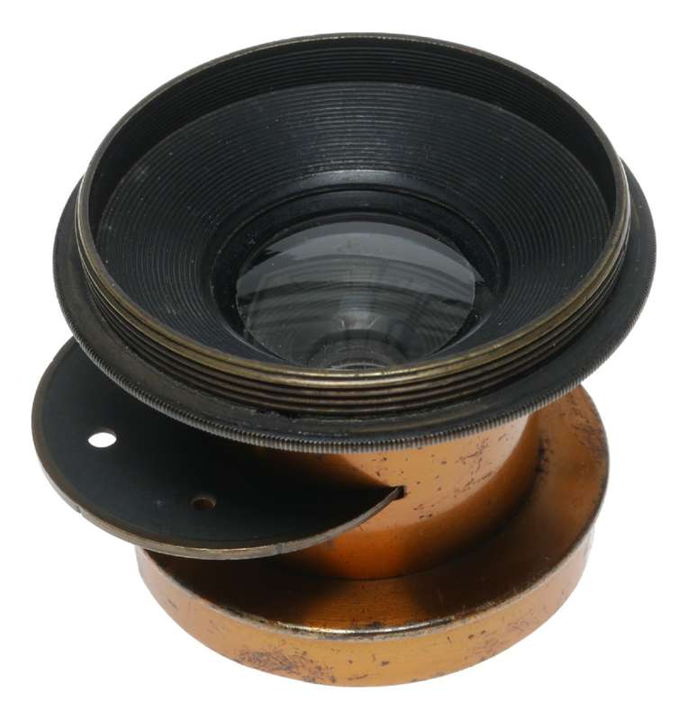Taylor Hobson 8 1/2 x 6 1/2 W.A.R. EQ.FOC. 5.31 IN. Brass Lens