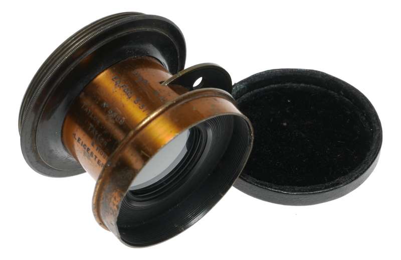Taylor Hobson 8 1/2 x 6 1/2 W.A.R. EQ.FOC. 5.31 IN. Brass Lens