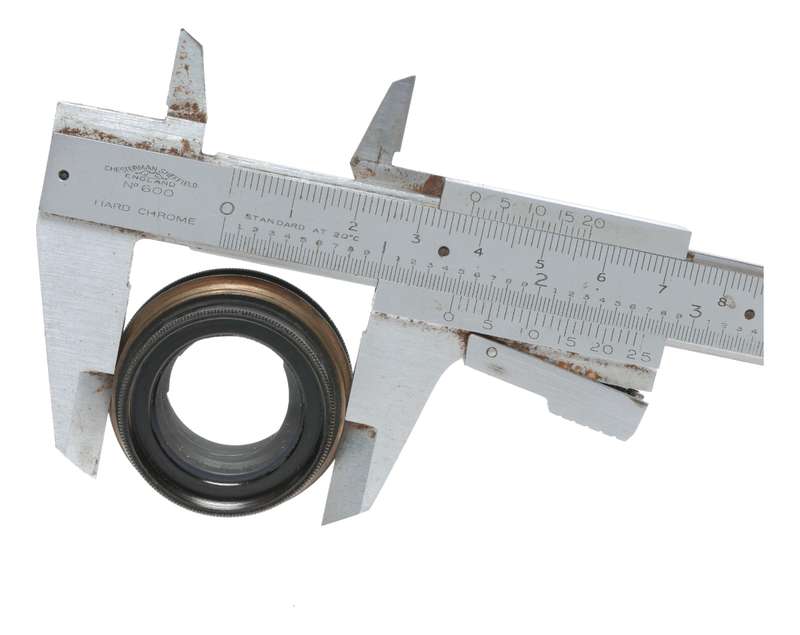 Aldis Anastigmat No.7 F7.7 Vintage Brass Plate Camera Lens