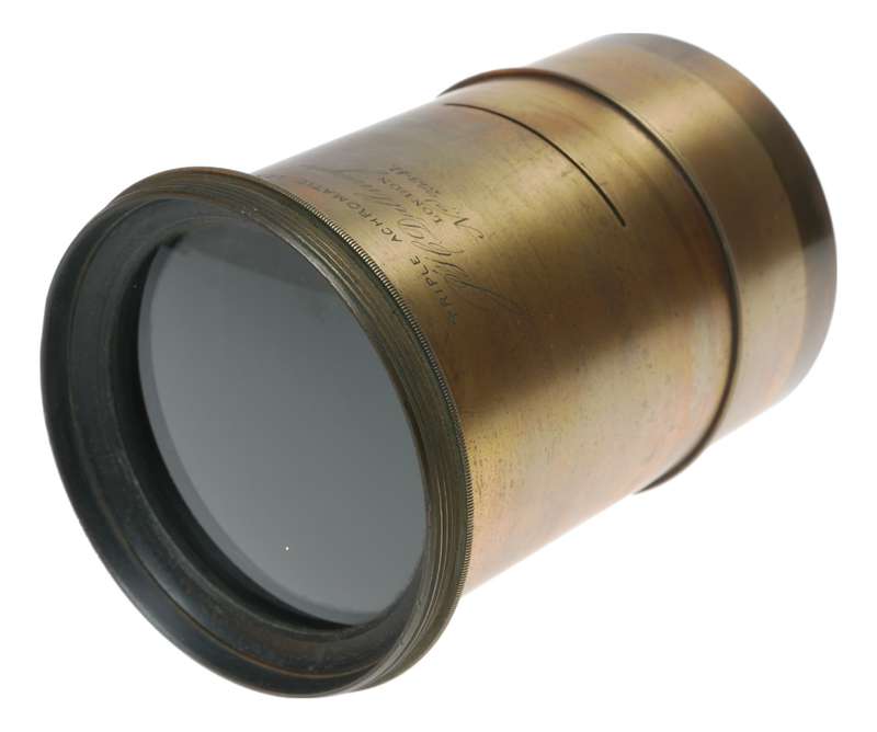 Dallmeyer Triple Achromatic Portrait Plate Camera Brass Lens