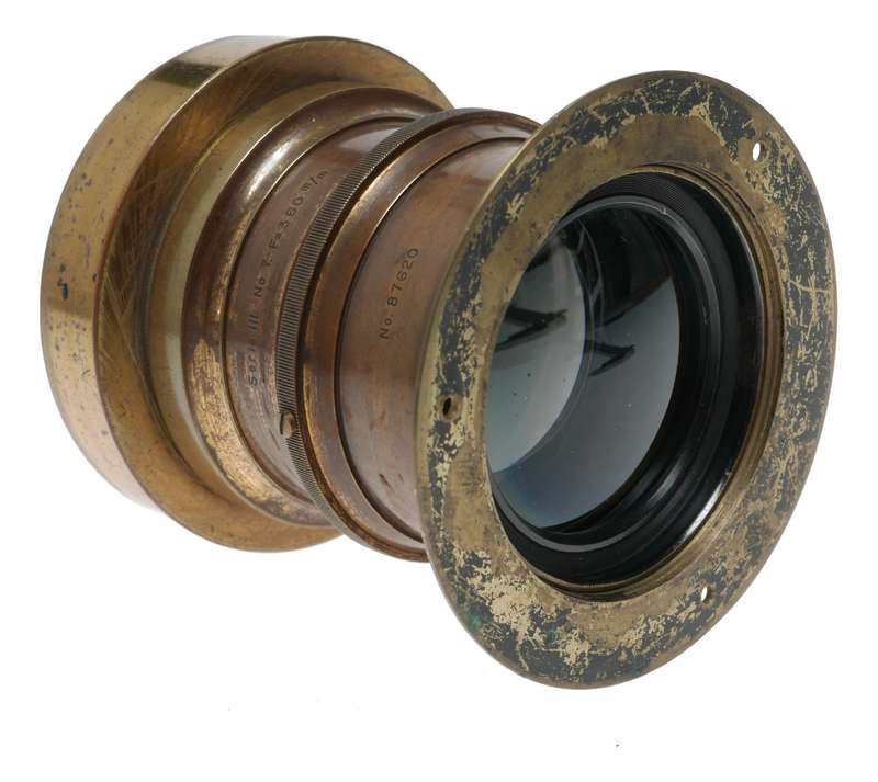 Goerz Doppel Anastigmat Serie III No.7 F=360mm 14 Inch Brass Lens
