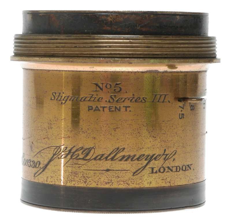 Dallmeyer No.5 Stigmatic Series III Portrait Brass Plate Camera Lens
