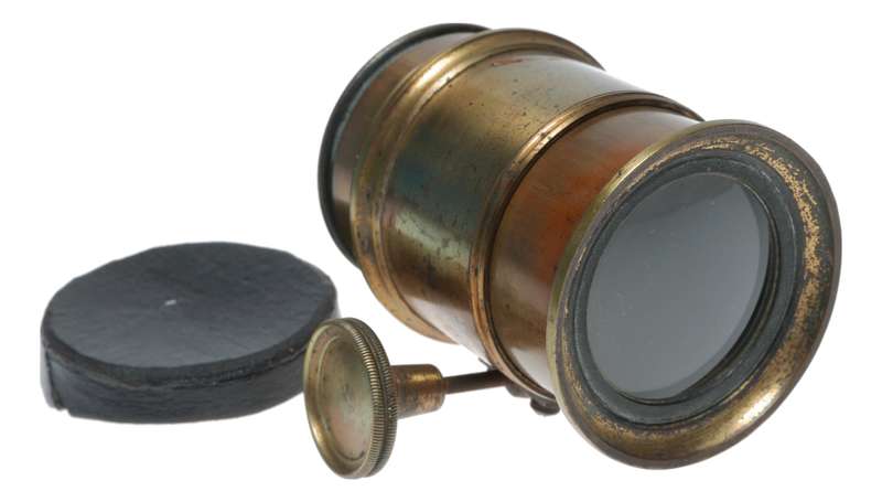 Vintage Brass Portrait Lens Medium Large Format Plate Camera