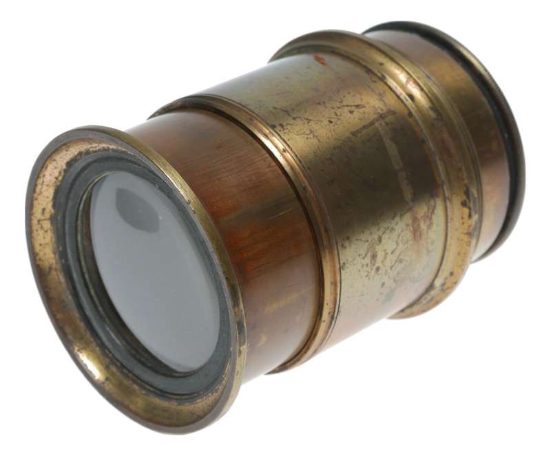 Vintage Brass Portrait Lens Medium Large Format Plate Camera