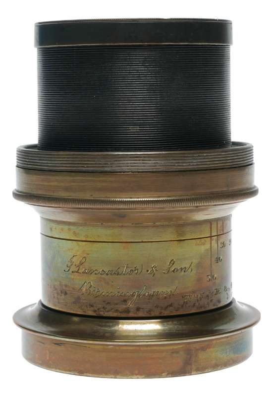Lancaster & Son Rectigraph Half Plate Camera Brass Lens