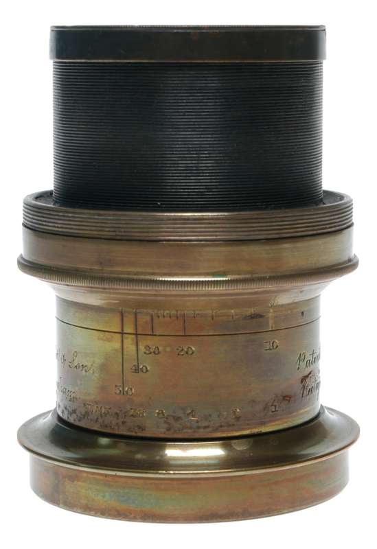 Lancaster & Son Rectigraph Half Plate Camera Brass Lens