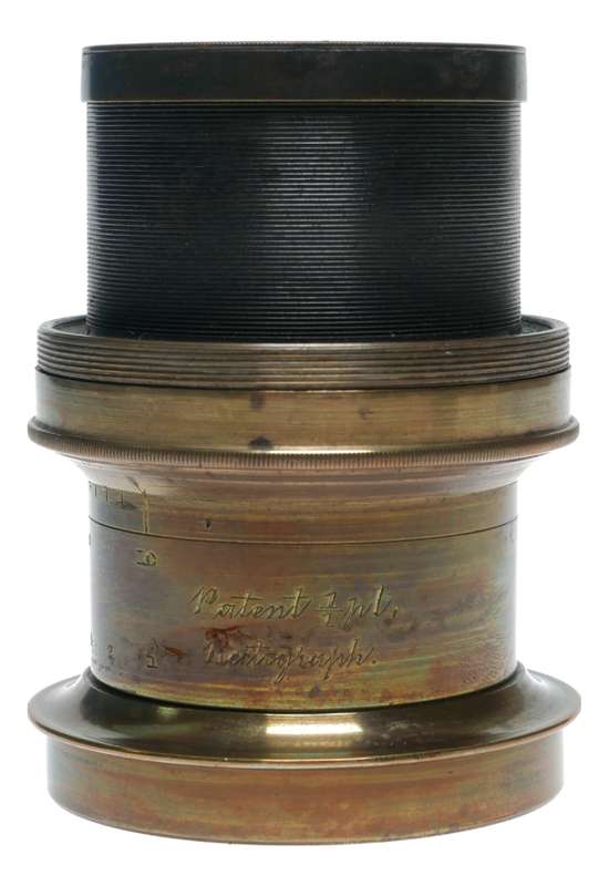 Lancaster & Son Rectigraph Half Plate Camera Brass Lens