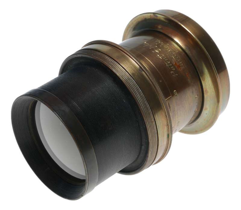 Lancaster & Son Rectigraph Half Plate Camera Brass Lens