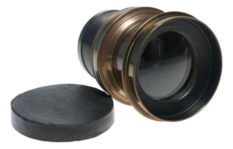 Lancaster & Son Rectigraph Half Plate Camera Brass Lens