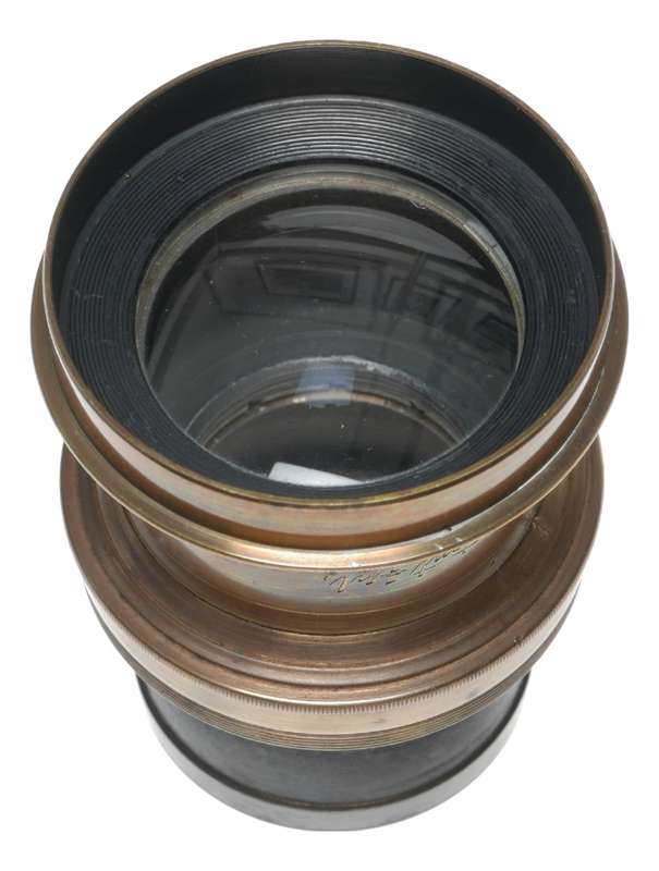 Lancaster & Son Rectigraph Half Plate Camera Brass Lens