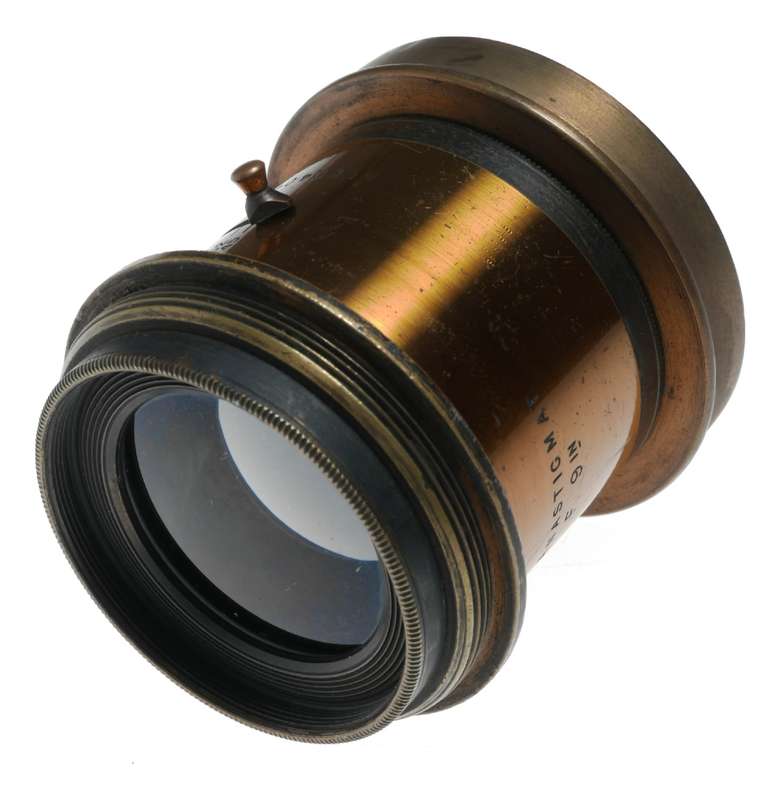 Ross Symmetric Anastigmat 1:8 F:9 In. Plate Bellows Camera Brass Lens