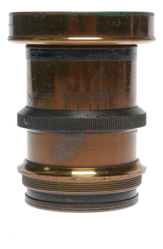 Vintage Brass Early Photography Camera Lens Film Plate Box Bellows