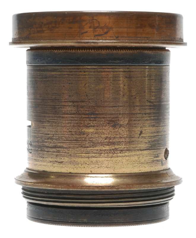 Vintage Brass Camera Lens Early Photography Film Plate Box Bellows