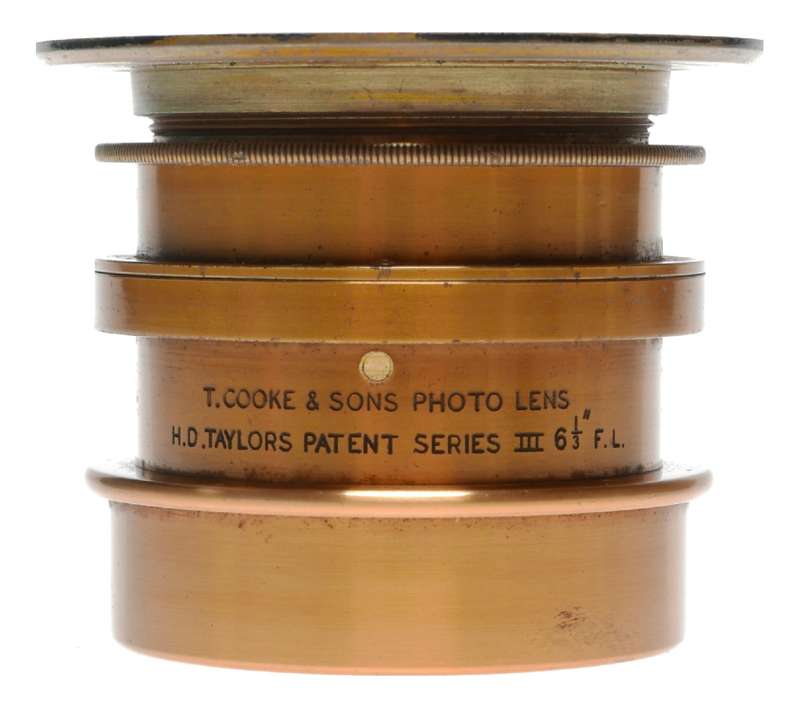 Cooke Taylors Series III 6 1/3 In FL Brass Portrait Lens f11