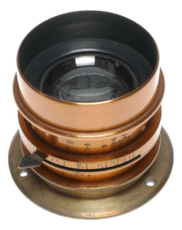 Cooke Taylors Series III 6 1/3 In FL Brass Portrait Lens f11