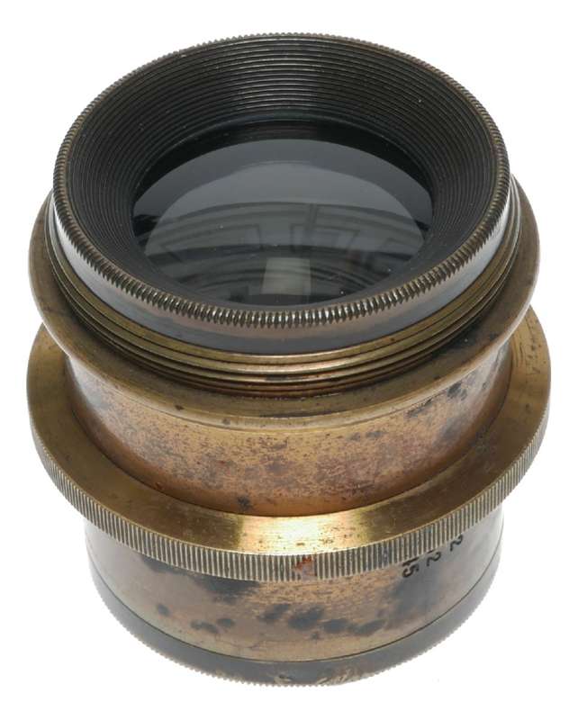 Busch Rapid Aplanat F.7 F=20cm Brass Large Format Camera Lens